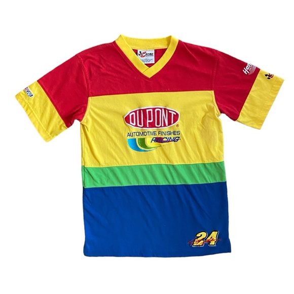 Chase Authentics Other - Vintage Y2K Jeff Gordon DuPont NASCAR Colorblock Shirt Size Large